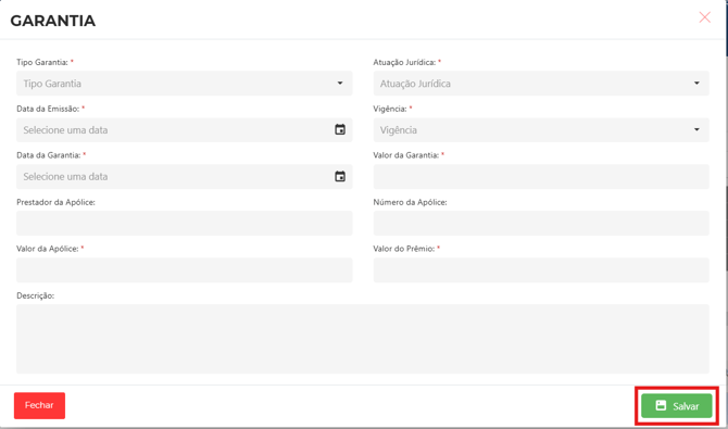 salvar garantia